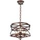 Eternity 3 Light 17 inch Etruscan Bronze Pendant Ceiling Light