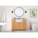 Franklin 48 X 22 X 35 inch Natural Wood Bathroom Vanity Cabinet