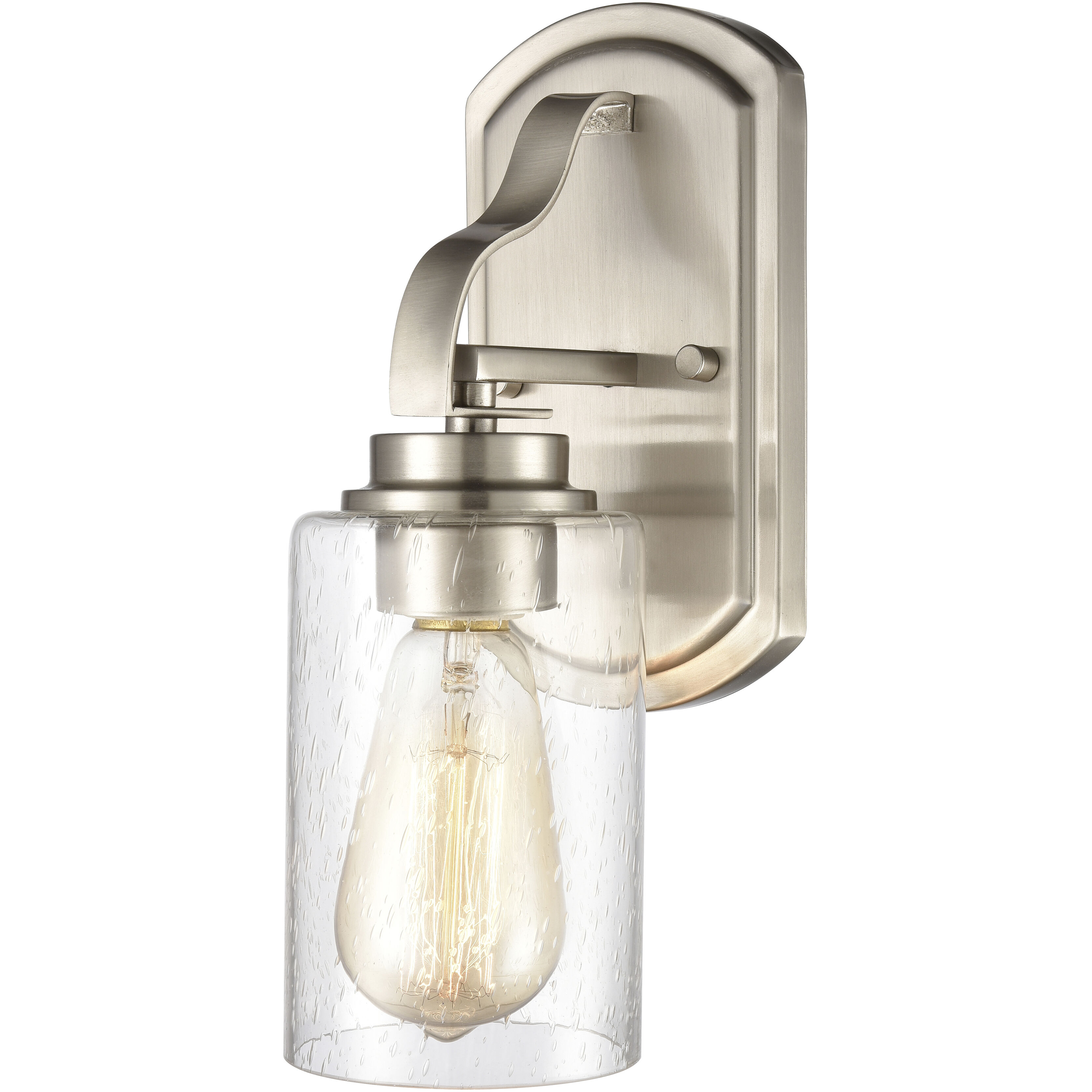 Market Square Sconce Wall Light in Brushed Nickel