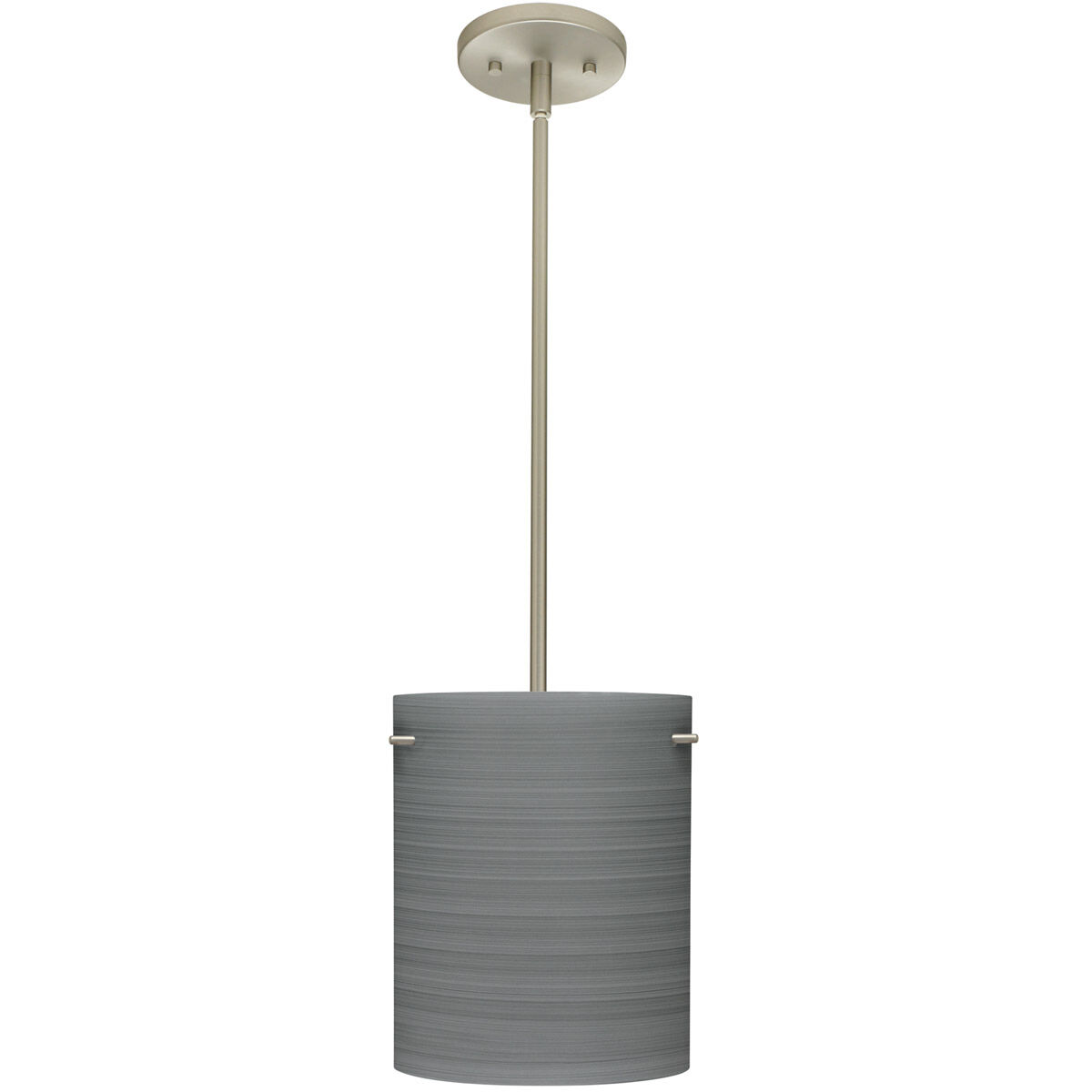 Tamburo 8 1 Light Satin Nickel Stem Pendant Ceiling Light