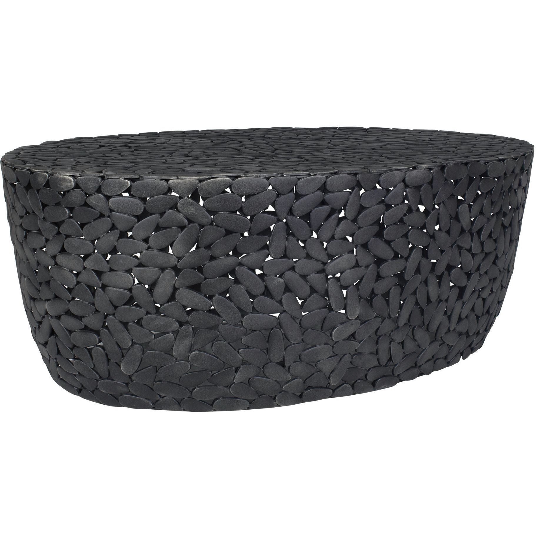 Rivington 40 X 15 inch Black Outdoor Coffee Table
