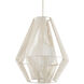 Fraxel 1 Light 17 inch Vanilla Pendant Ceiling Light