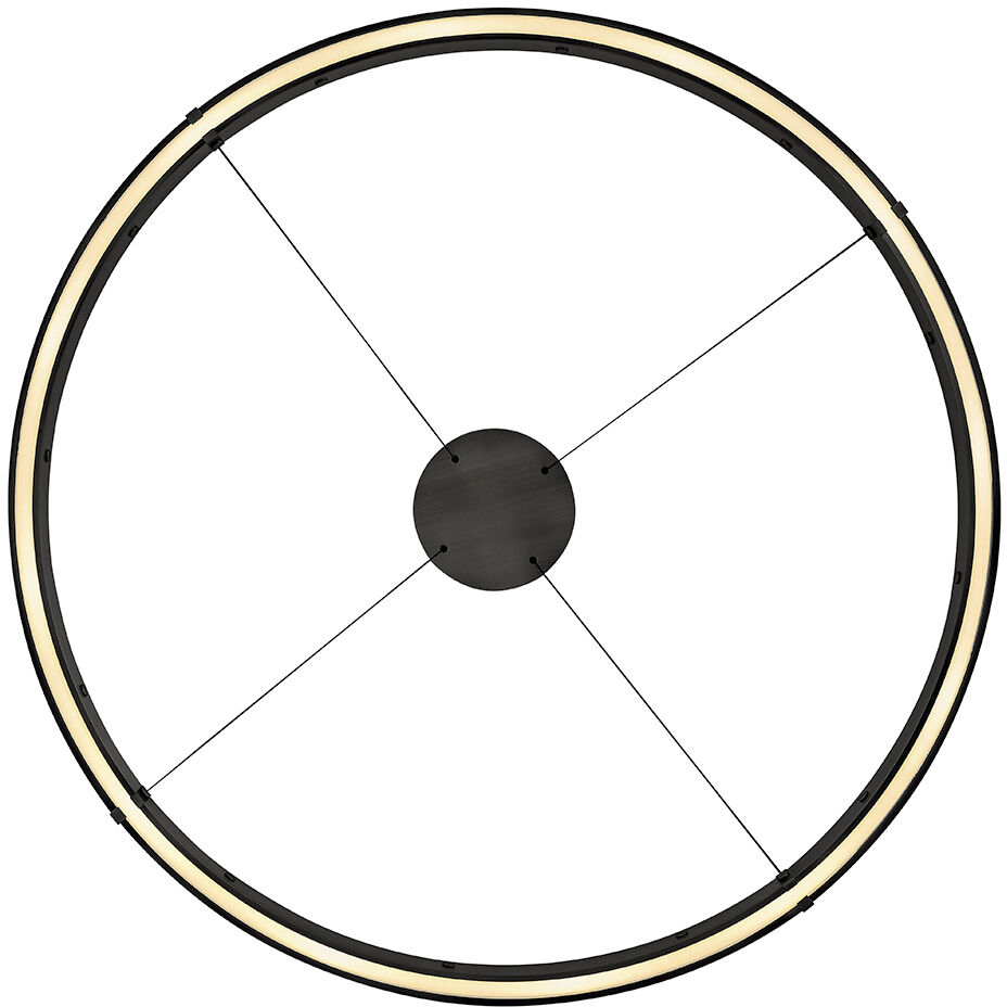 Althea LED 53 inch Satin Black Chandelier Ceiling Light