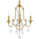 Electra 4 Light 17 inch Oxidized Bronze Up Chandelier Ceiling Light