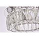 Monroe 1 Light 12 inch Chrome Flush Mount Ceiling Light