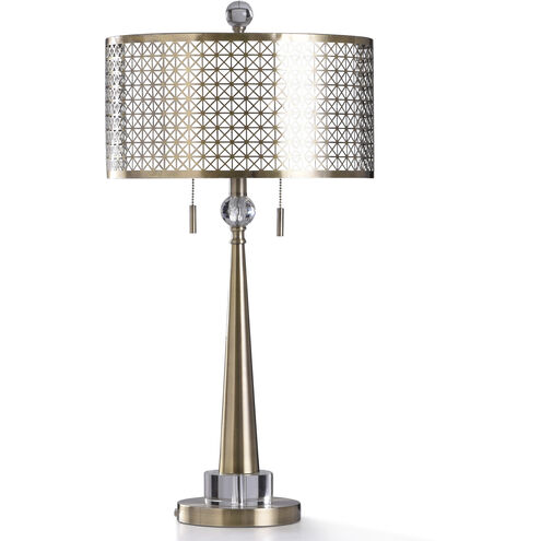 Baffo 30 inch 60.00 watt Brass Table Lamp Portable Light