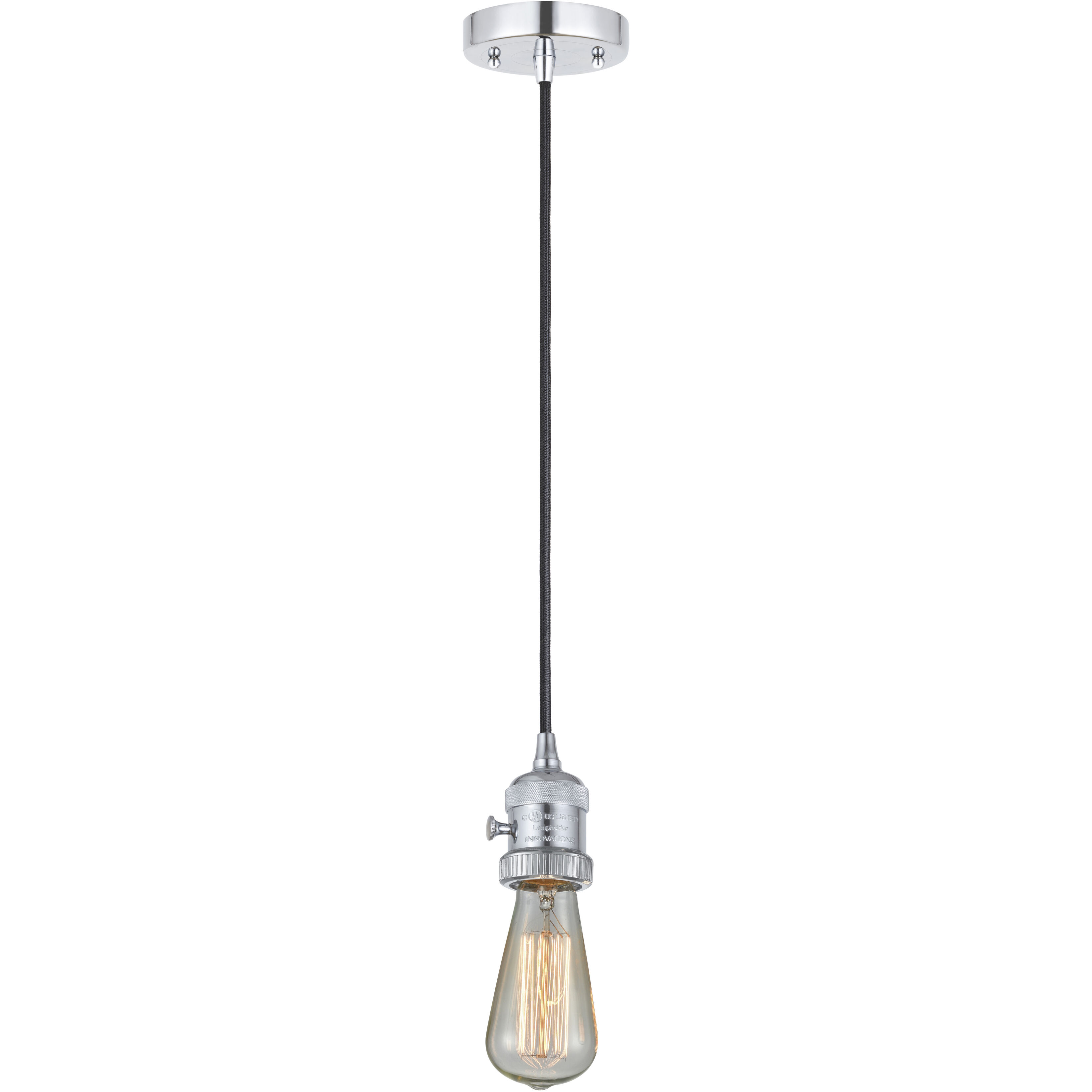 Franklin Restoration Bell LED 8 inch Polished Chrome Mini Pendant Ceiling Light in Seedy