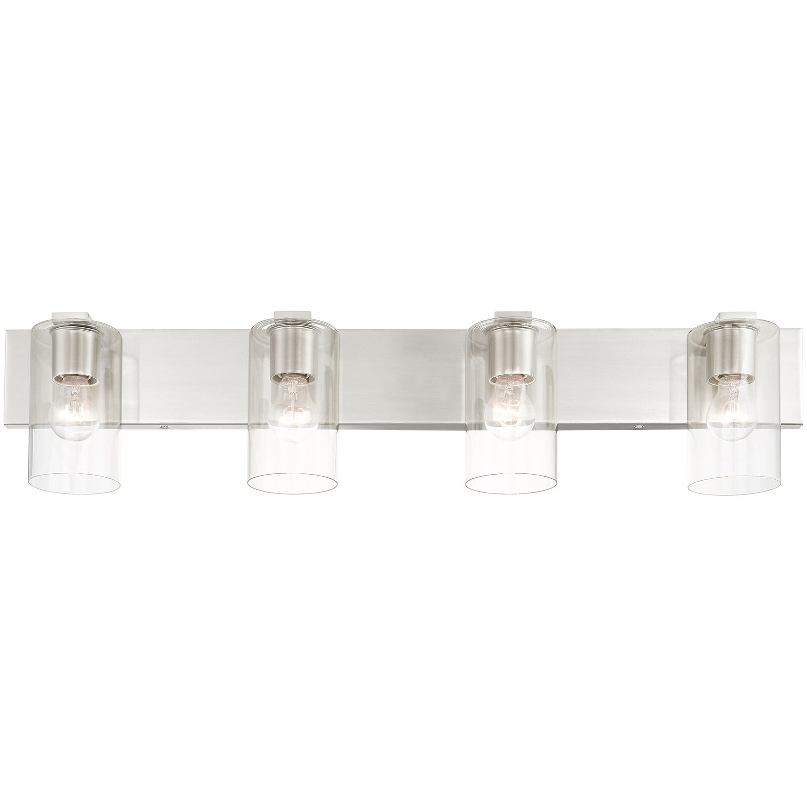 Zurich 4 Light 36 inch Brushed Nickel Vanity Sconce Wall Light