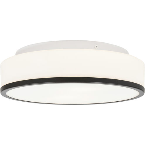 Aero 2 Light 12.5 inch Matte Black Flush Mount Ceiling Light