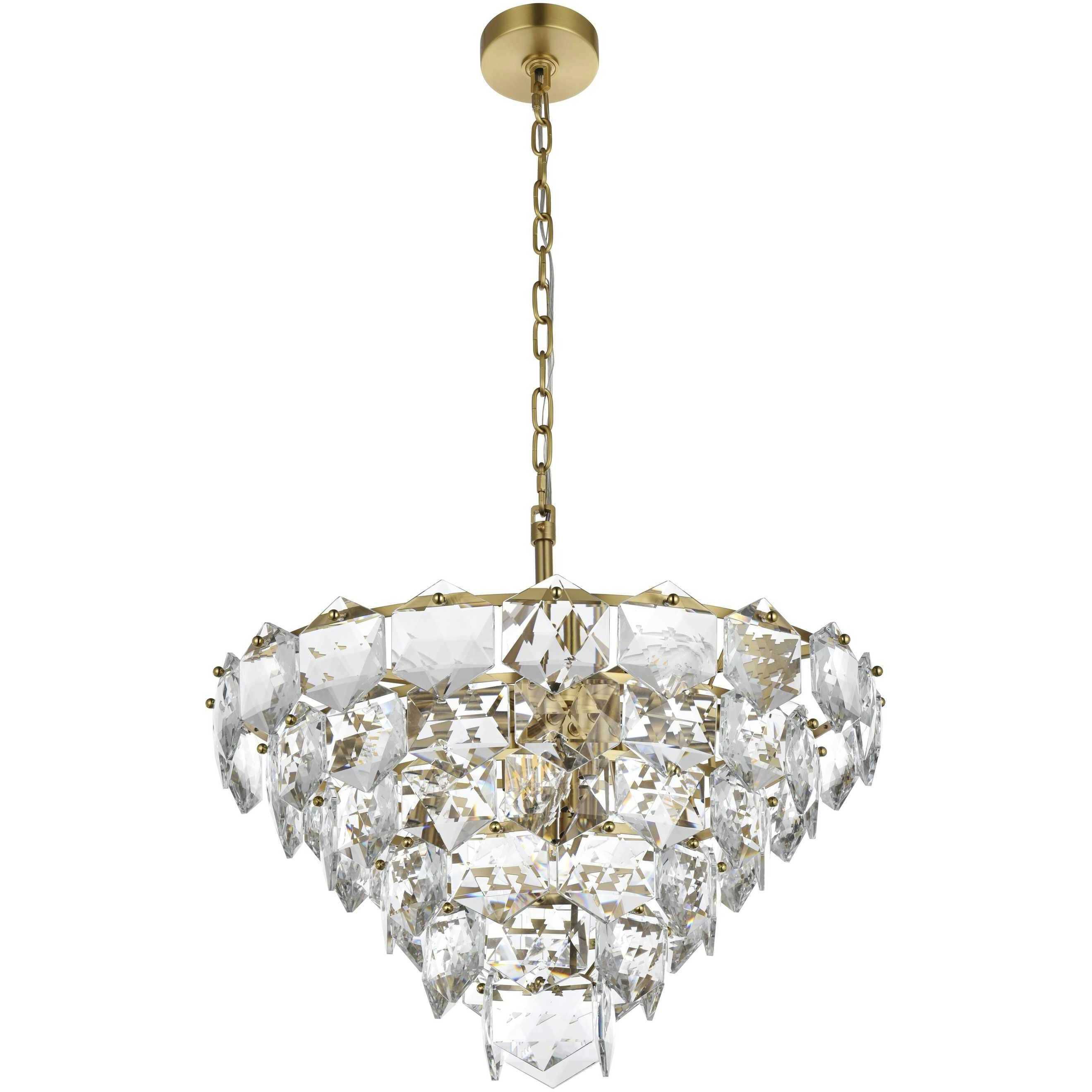 Adaline 11 Light 24 inch Satin Gold Chandelier Ceiling Light