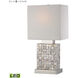 Sterling 17 inch 9.00 watt Natural with Chrome Table Lamp Portable Light