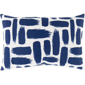 Stroke 16 X 16 inch Dark Blue/White Pillow Cover