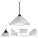 Hoppi 1 Light Black Cord Pendant Ceiling Light