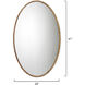 Sparrow Braided Oval 41 X 25 inch Natural Mirror