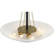 BAX 4 Light 24 inch Sand Coal and Soft Brass Pendant Ceiling Light