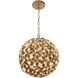 Cora 1 Light 13 inch Soft Gold Chandelier Ceiling Light