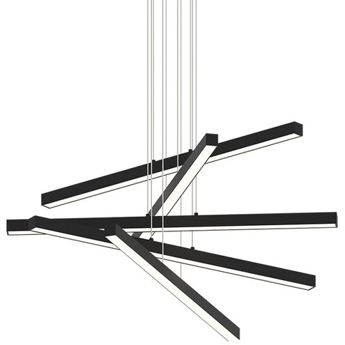 Presley LED 40.38 inch Matte Black Chandelier Ceiling Light