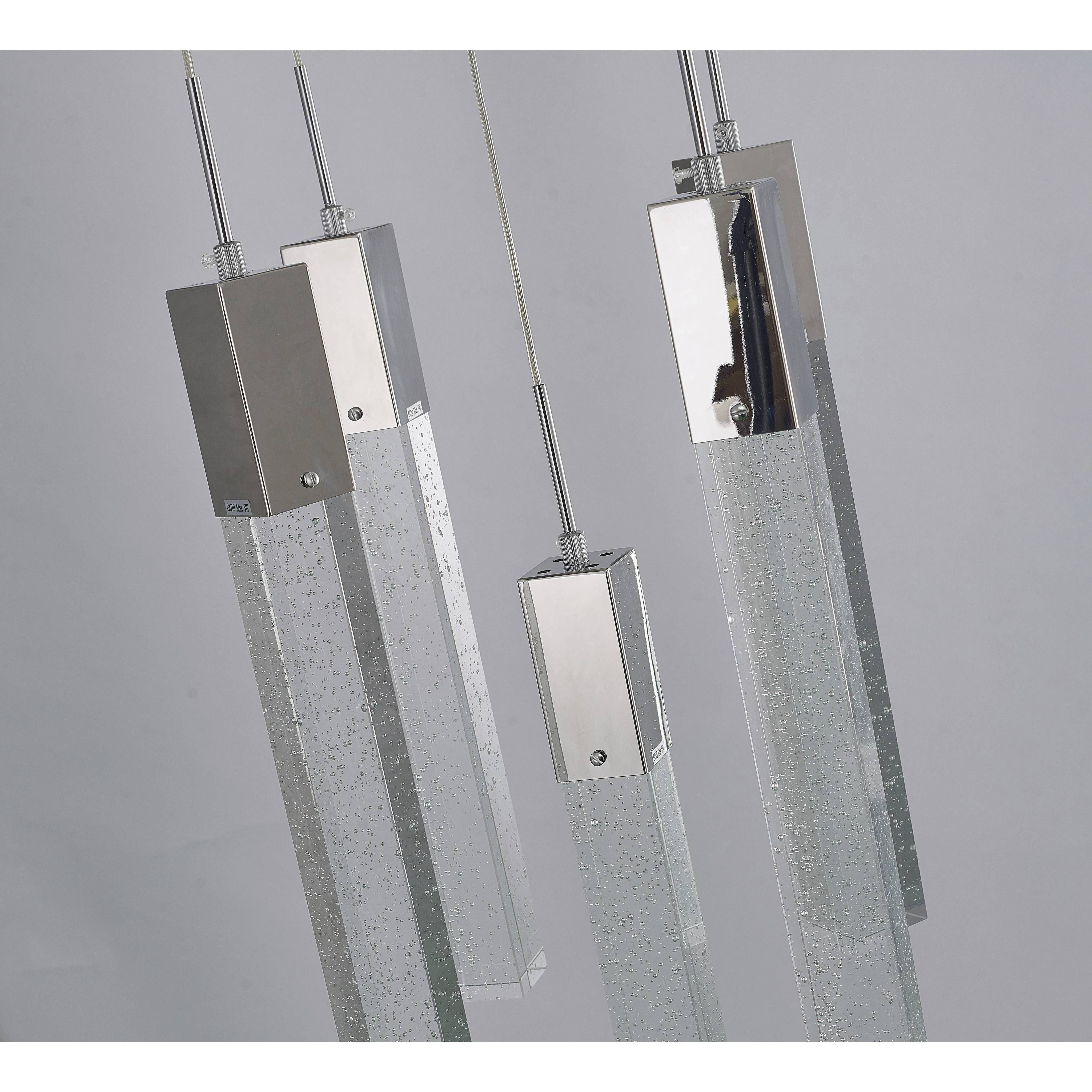 Canada 5 Light 13.78 inch Chrome Chandelier Ceiling Light