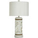 Cameron 30 inch 100.00 watt Aged White and Brown Table Lamp Portable Light