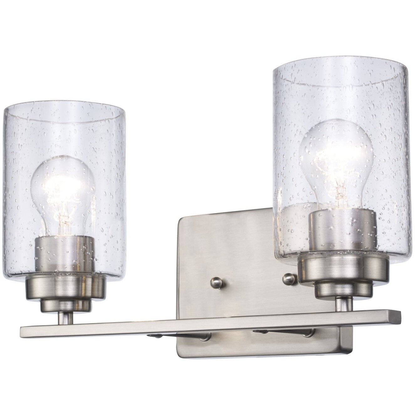 Mod Pod 2 Light 14 inch Brushed Nickel Vanity Light Wall Light