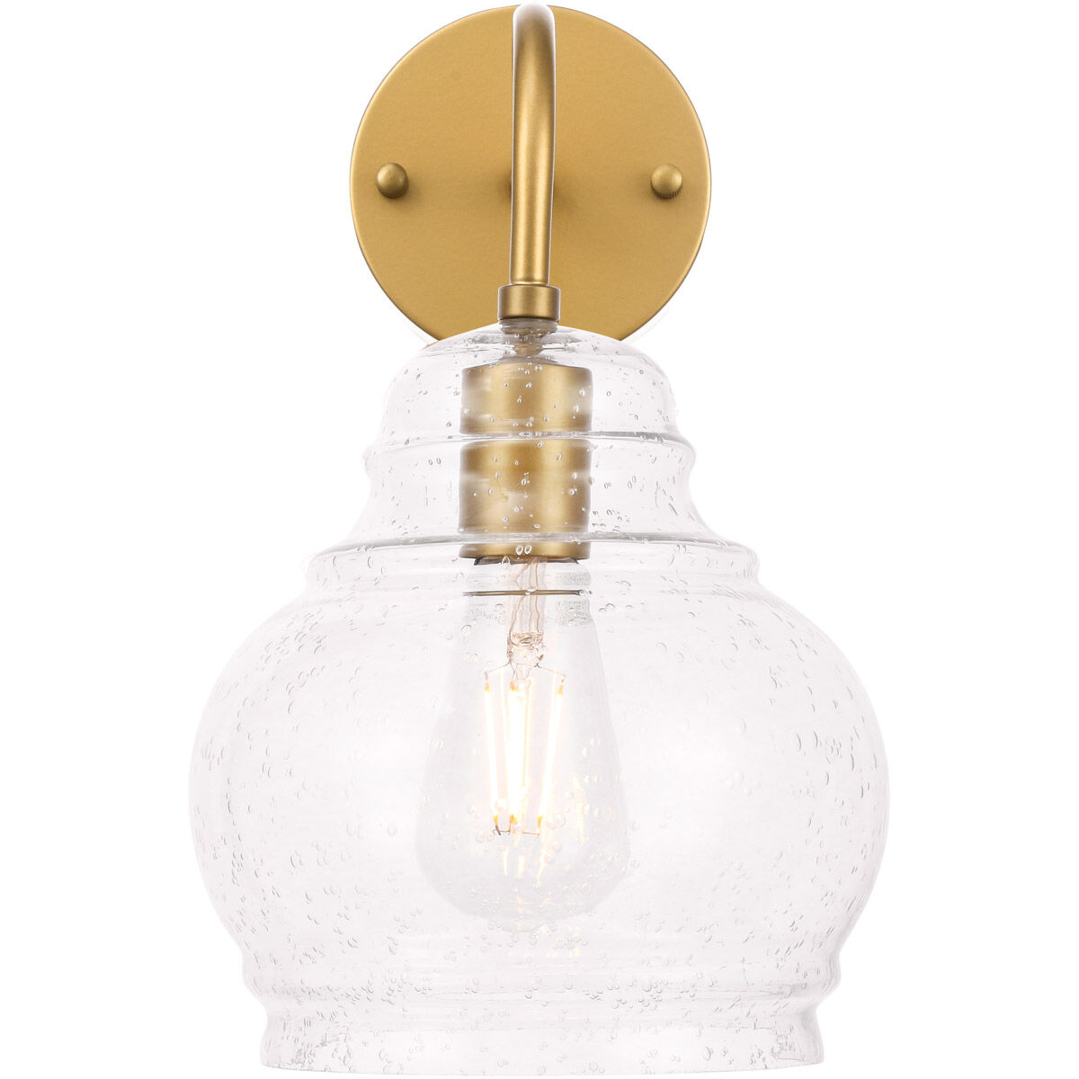 Pierce 1 Light 8 inch Brass Wall sconce Wall Light