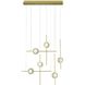 Barletta 6 Light 7.75 inch Gold Chandelier Ceiling Light