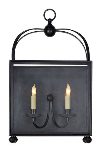 Chapman & Myers Arch Top 2 Light 22 inch Bronze Wall Lantern, Large