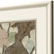 Antique Blossom Brown and Green and Neutral and Beige Framed Art