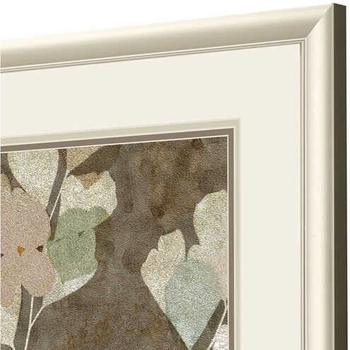 Antique Blossom Brown and Green and Neutral and Beige Framed Art