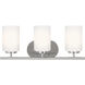 Oslo 3 Light 20 inch Chrome Wall Bath Fixture Wall Light