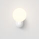 Lyra 1 Light 6.3 inch Gloss Glaze White Bathroom Wall Light