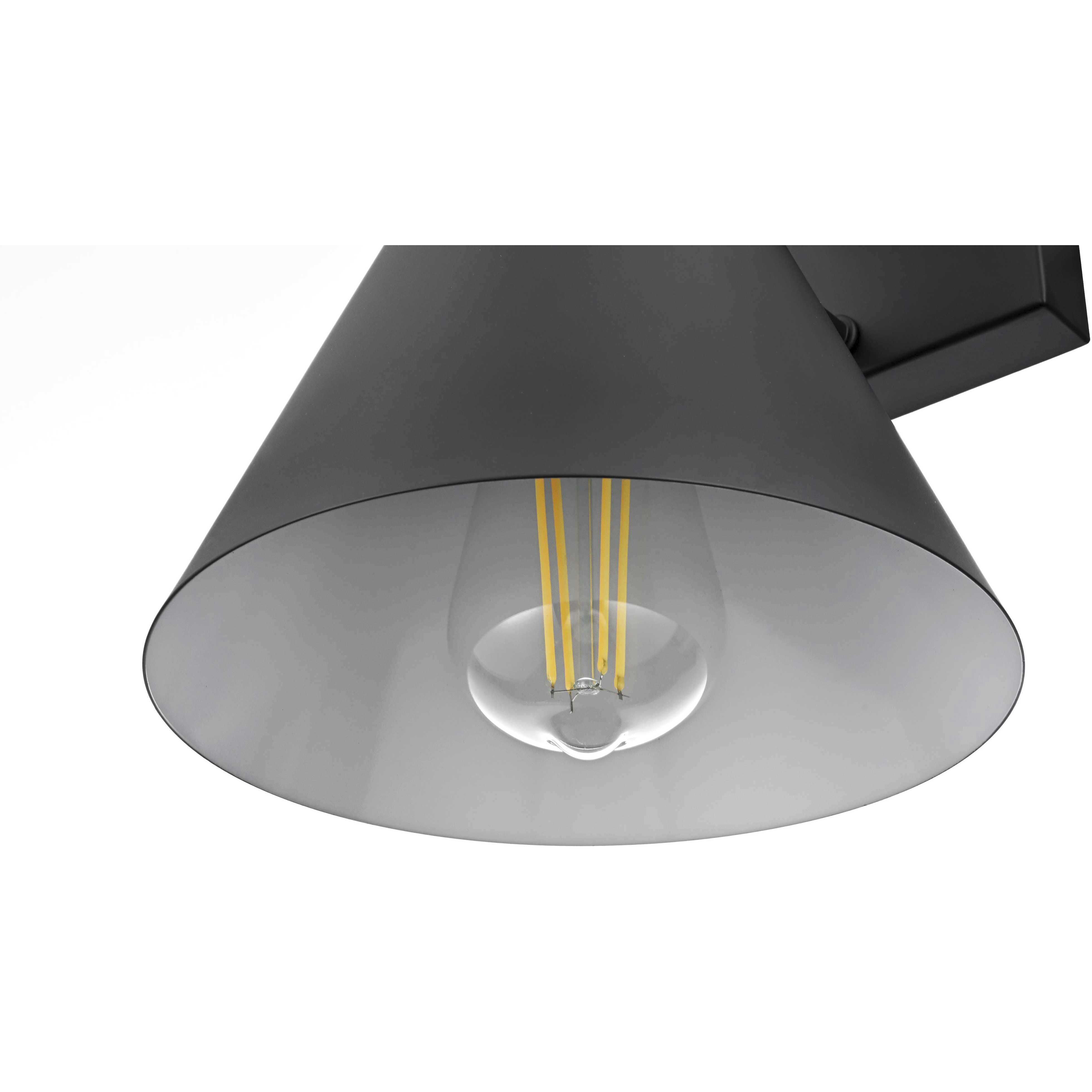 Hendrix 1 Light 11 inch Black Outdoor Wall Sconce