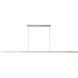 Vega LED 56 inch Brushed Nickel Linear Pendant Ceiling Light