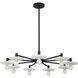 Discus 9 Light 34 inch Matte Black Pendant Ceiling Light