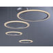 Saturn II LED LED 35.5 inch Matte Silver Multi-Light Pendant Ceiling Light