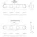 Edna LED 16 inch Brushed Nickel Bath Vanity Light Wall Light