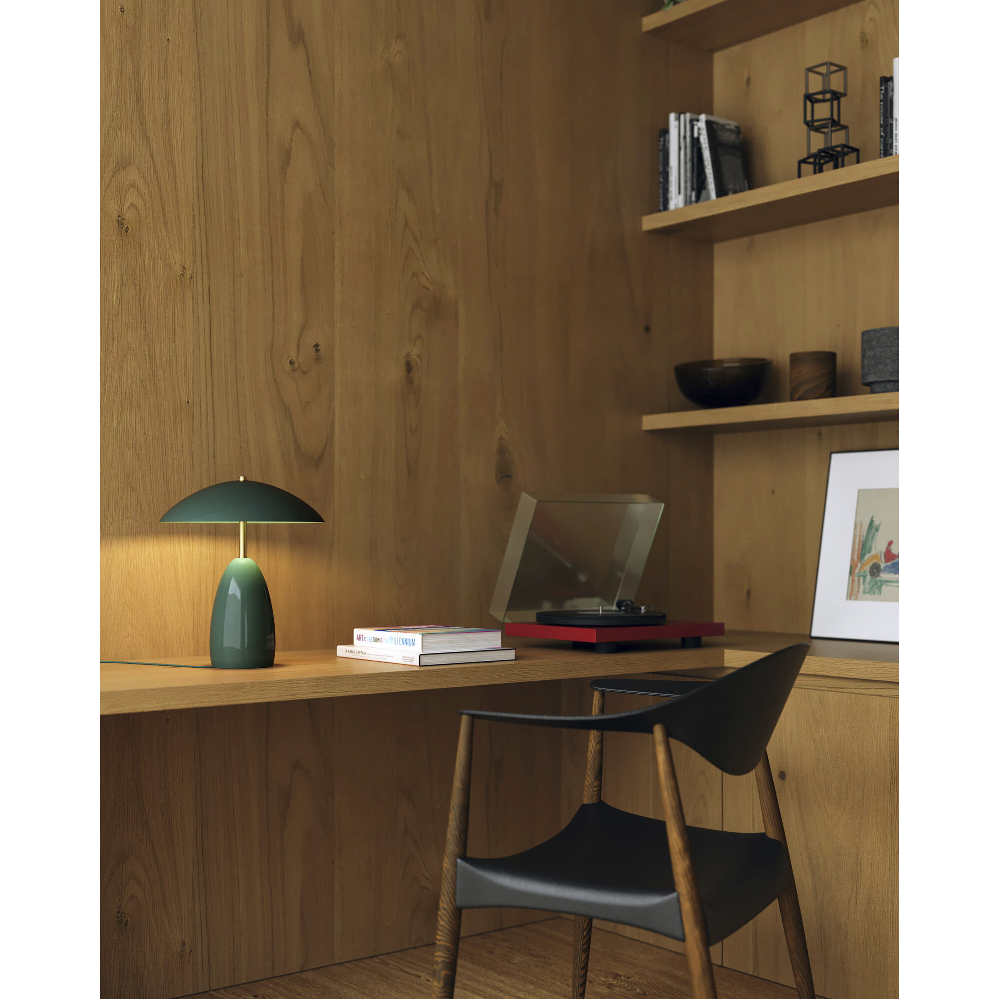 Alora Mood Poppy 13.88 inch 8.00 watt Pine Green Table Lamp Portable Light