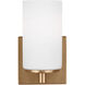 Hettinger LED 4.5 inch Satin Brass Wall Bath Fixture Wall Light