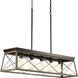 Briarwood 5 Light 38 inch Antique Bronze Linear Chandelier Ceiling Light