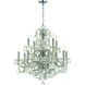 Imperial 12 Light 29.5 inch Polished Chrome Chandelier Ceiling Light in Clear Italian