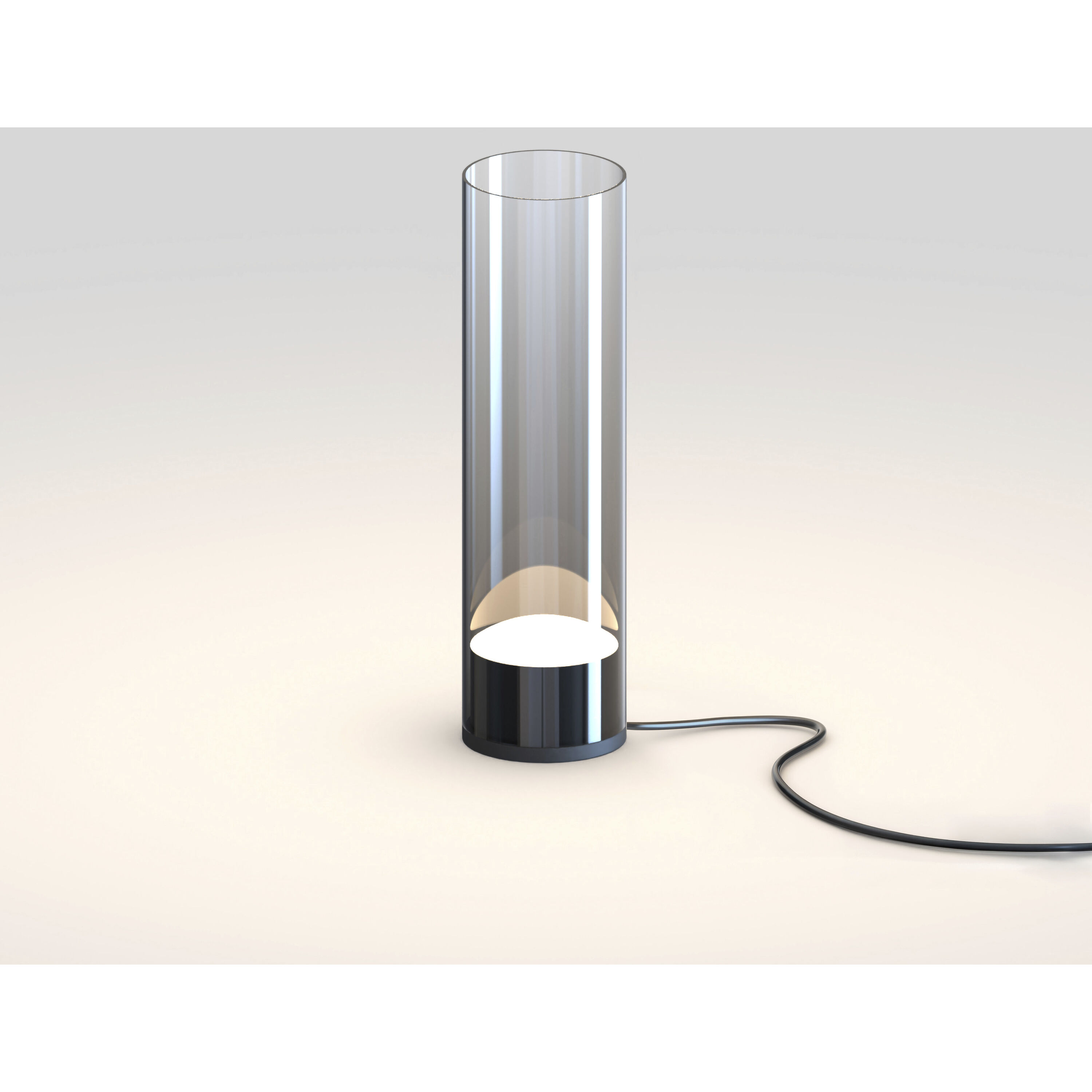 Highball 14.25 inch 10 watt Gunmetal Table Lamp Portable Light in Graduating Smoke