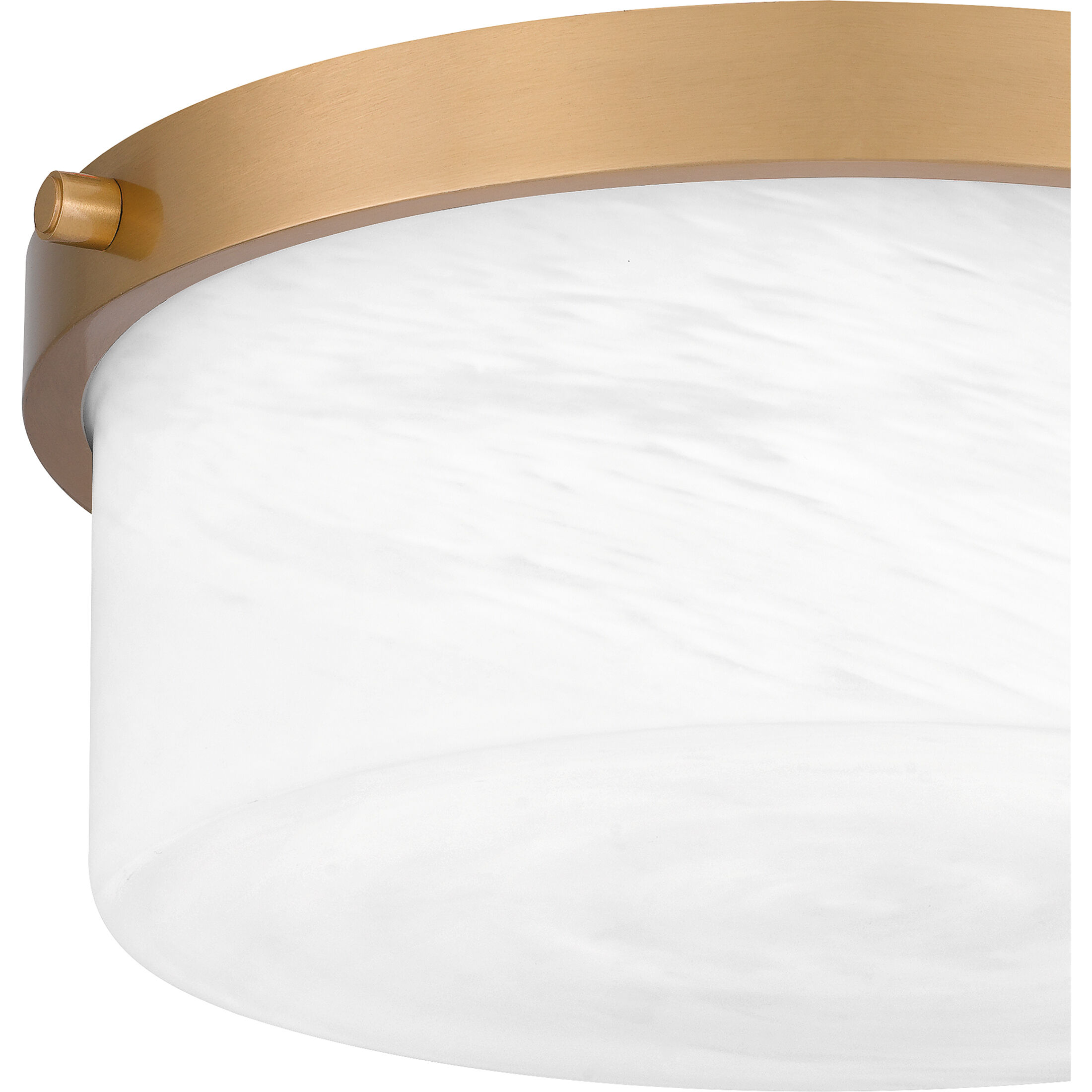Levine 2 Light 12 inch Aged Brass Flush Mount Ceiling Light