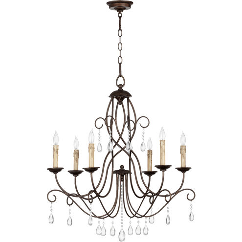 Cilia 6 Light 28 inch Oiled Bronze Chandelier Ceiling Light