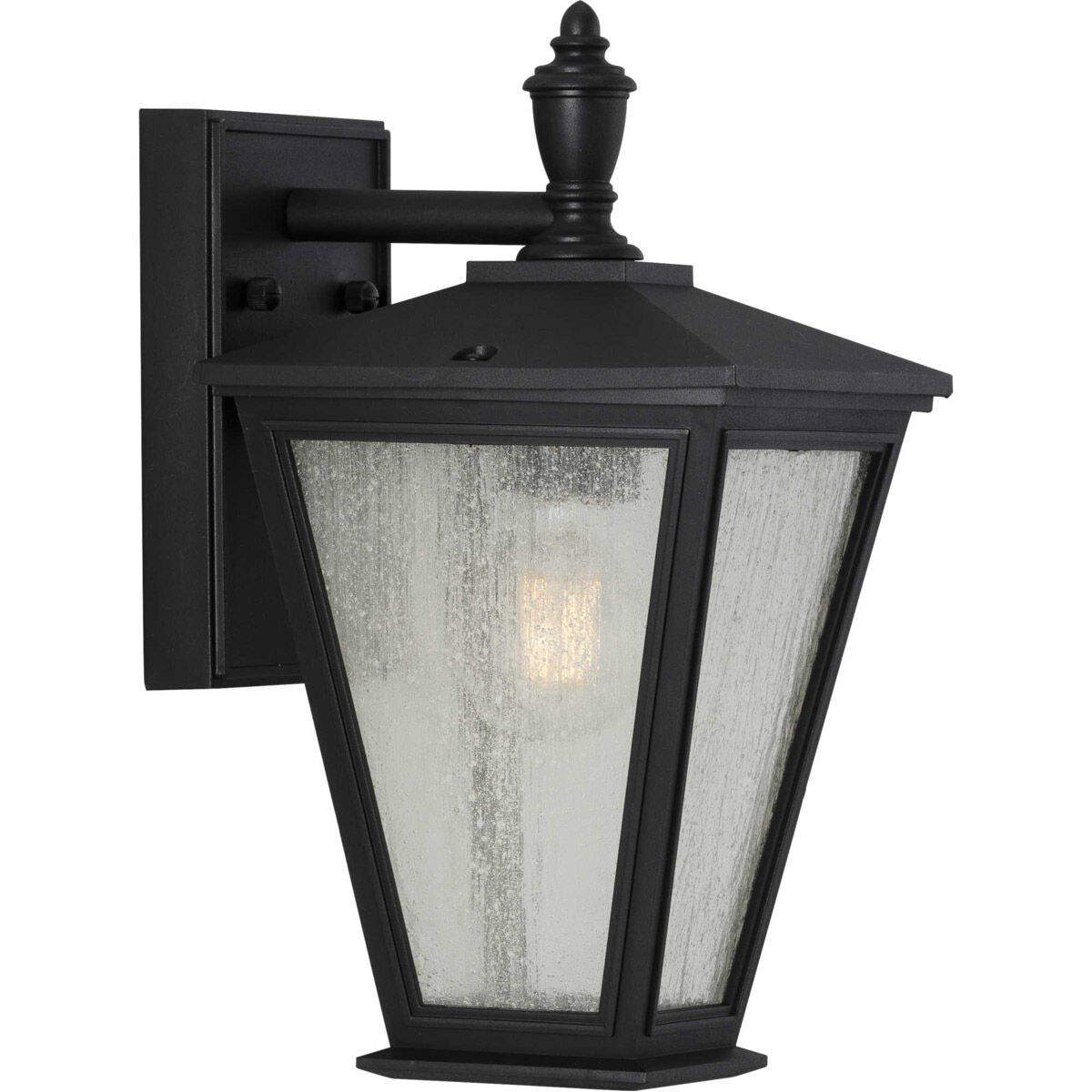 Cardiff 1 Light 13 inch Textured Black Outdoor Wall Lantern, with DURASHIELD, Small