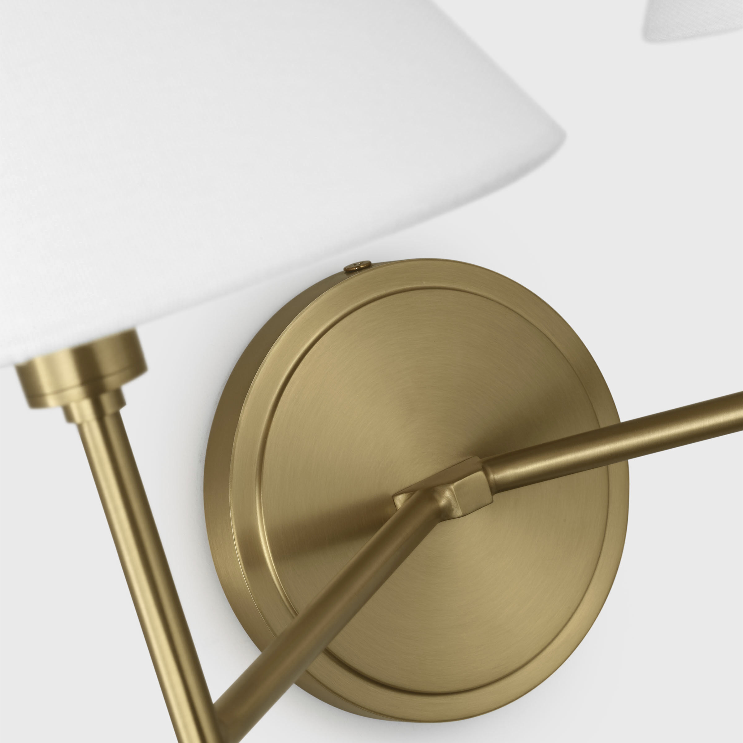 C&M by Chapman & Myers Ridgewood Sconce Wall Light in Burnished Brass