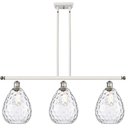 Ballston Large Waverly LED 36 inch White and Polished Chrome Island Light Ceiling Light, Ballston