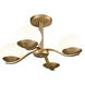 Wallace LED 19.5 inch Brushed Gold Chandelier Ceiling Light