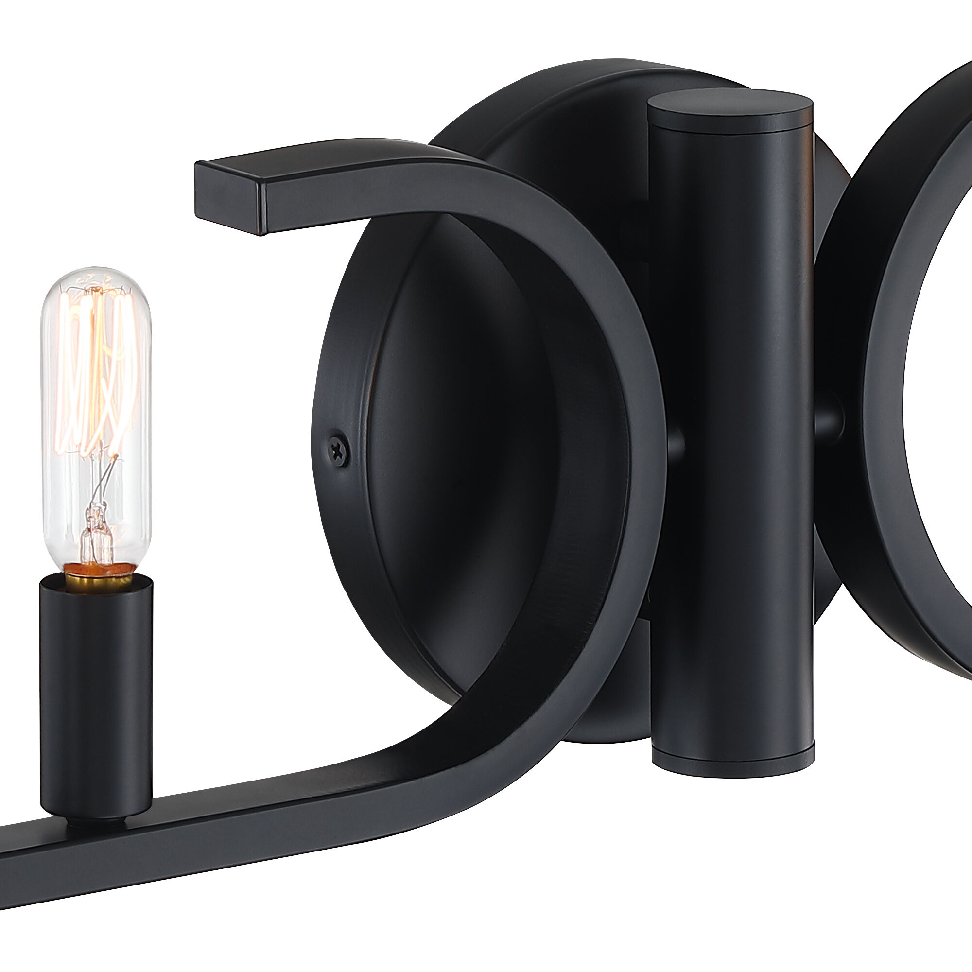 Skye 6 Light 27.5 inch Matte Black Vanity Light Wall Light