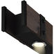 Pago LED 42 inch Black and Wood Drum Shade Island Light Ceiling Light