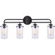 Madison 4 Light 31 inch Oil Rubbed Bronze Vanity Light Wall Light